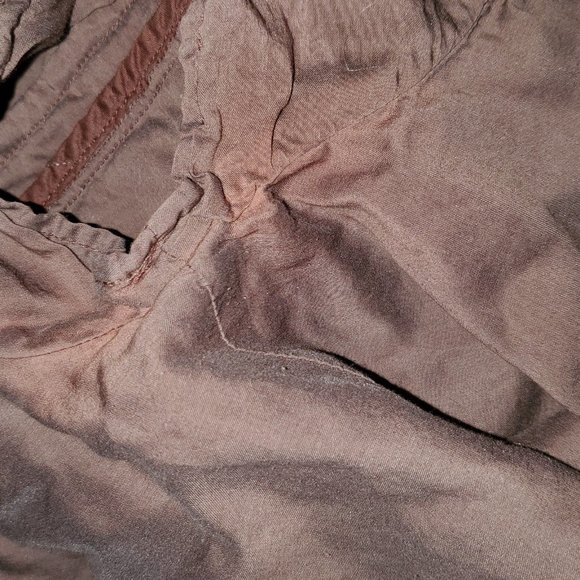 Hannes Roether Plum Cotton/Silk Boho ruffle cap sleeve Top S - Picture 5 of 5